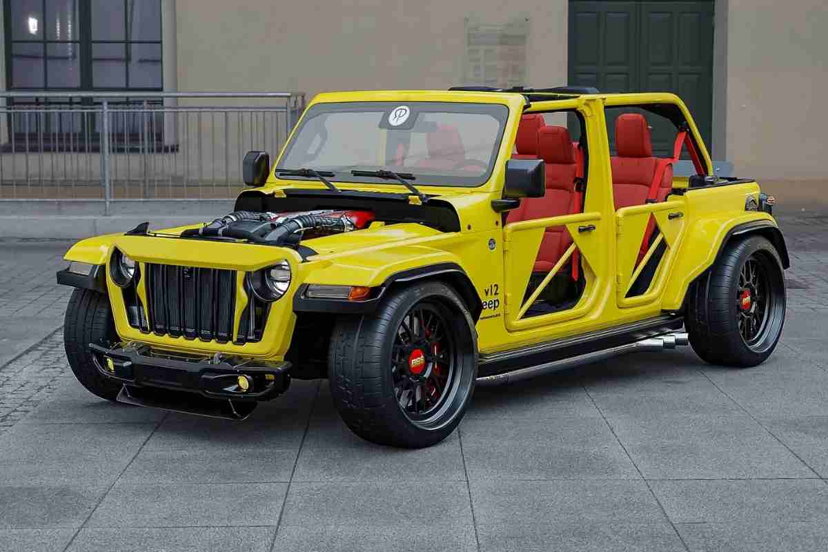 La Jeep Wrangler con motore V12 Ferrari
